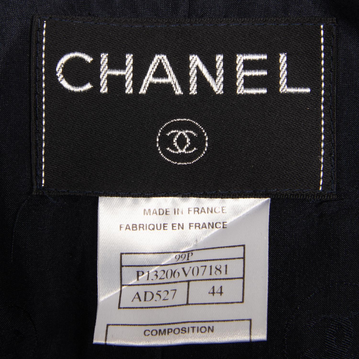 Chanel Navy Skirt Suit, 1999