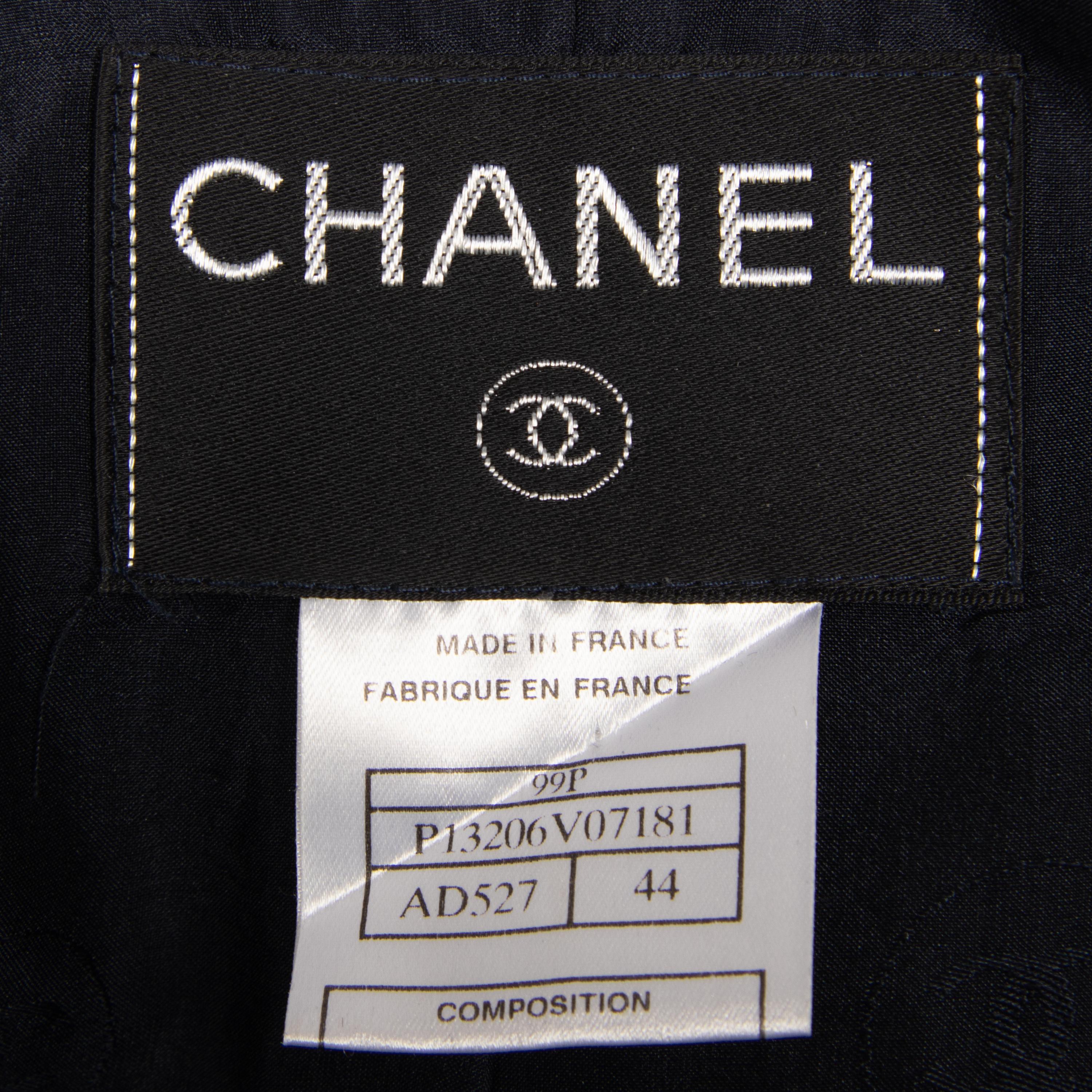 Chanel Navy Skirt Suit, 1999