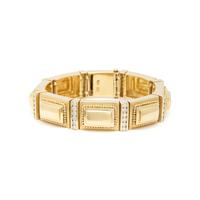 SIEDENGANG, YELLOW GOLD AND DIAMOND 'ATHENA' BRACELET