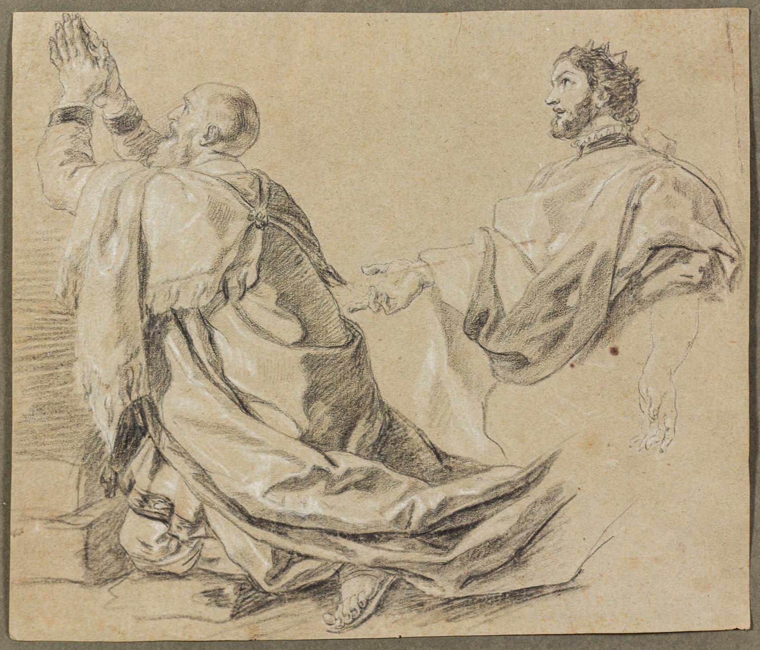 Neapolitan School, (17th Century), Study Depicting the Adoration of the Magi