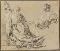 Neapolitan School, (17th Century), Study Depicting the Adoration of the Magi