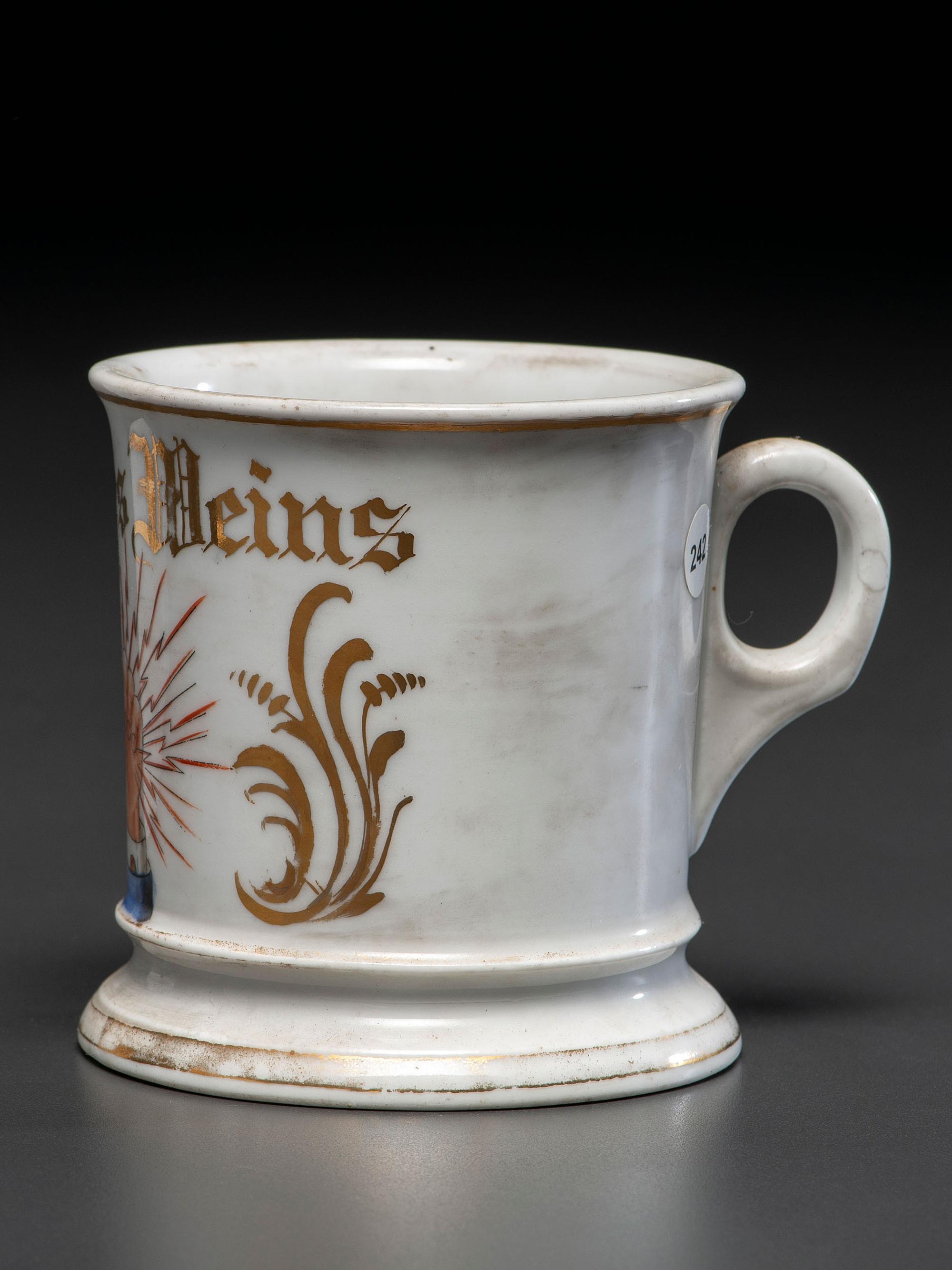 An Electrician's Porcelain Occupational Shaving Mug