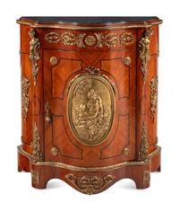 A Napoleon III Style Gilt Bronze Mounted Console Cabinet