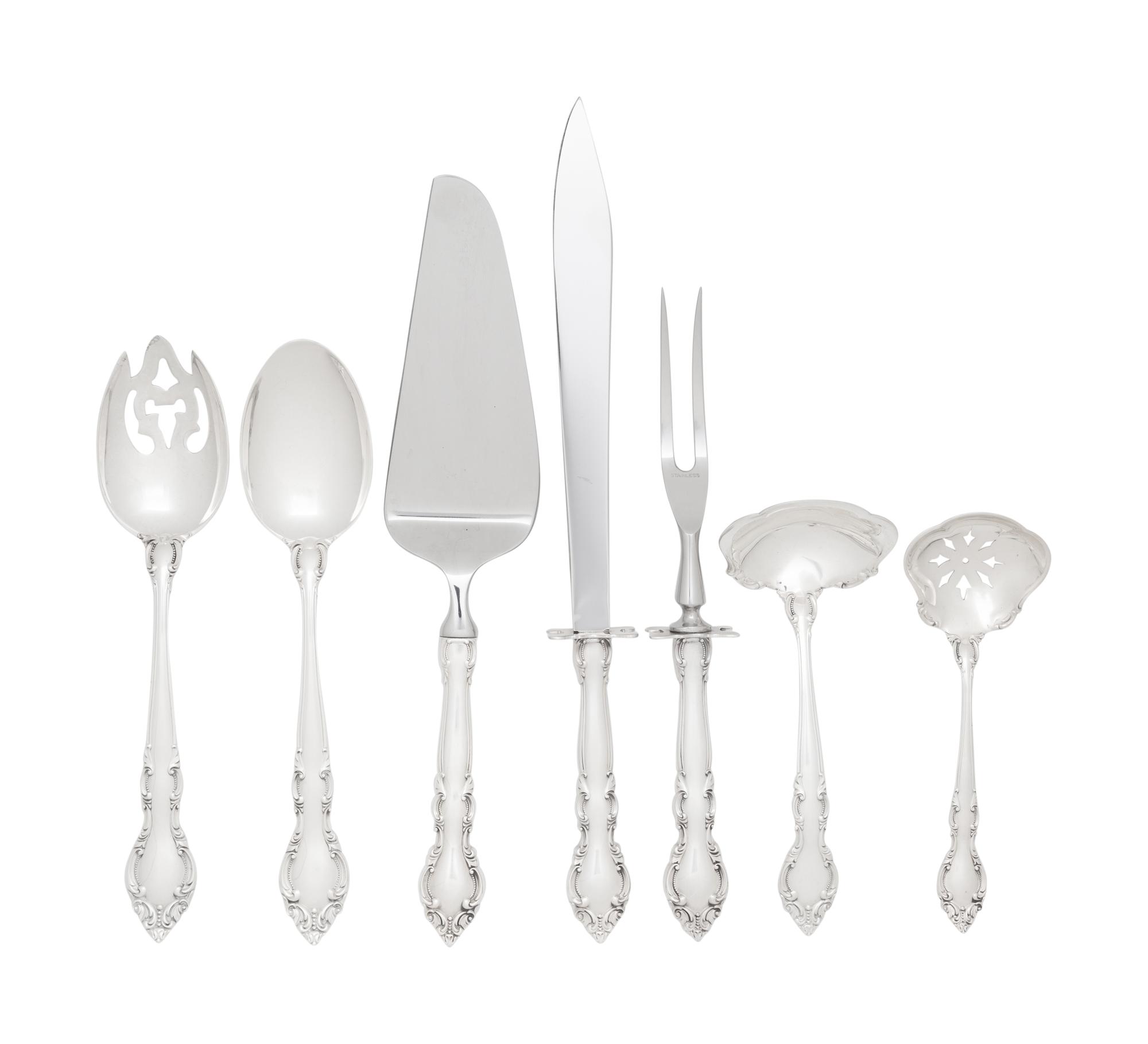 An American Silver Flatware Service