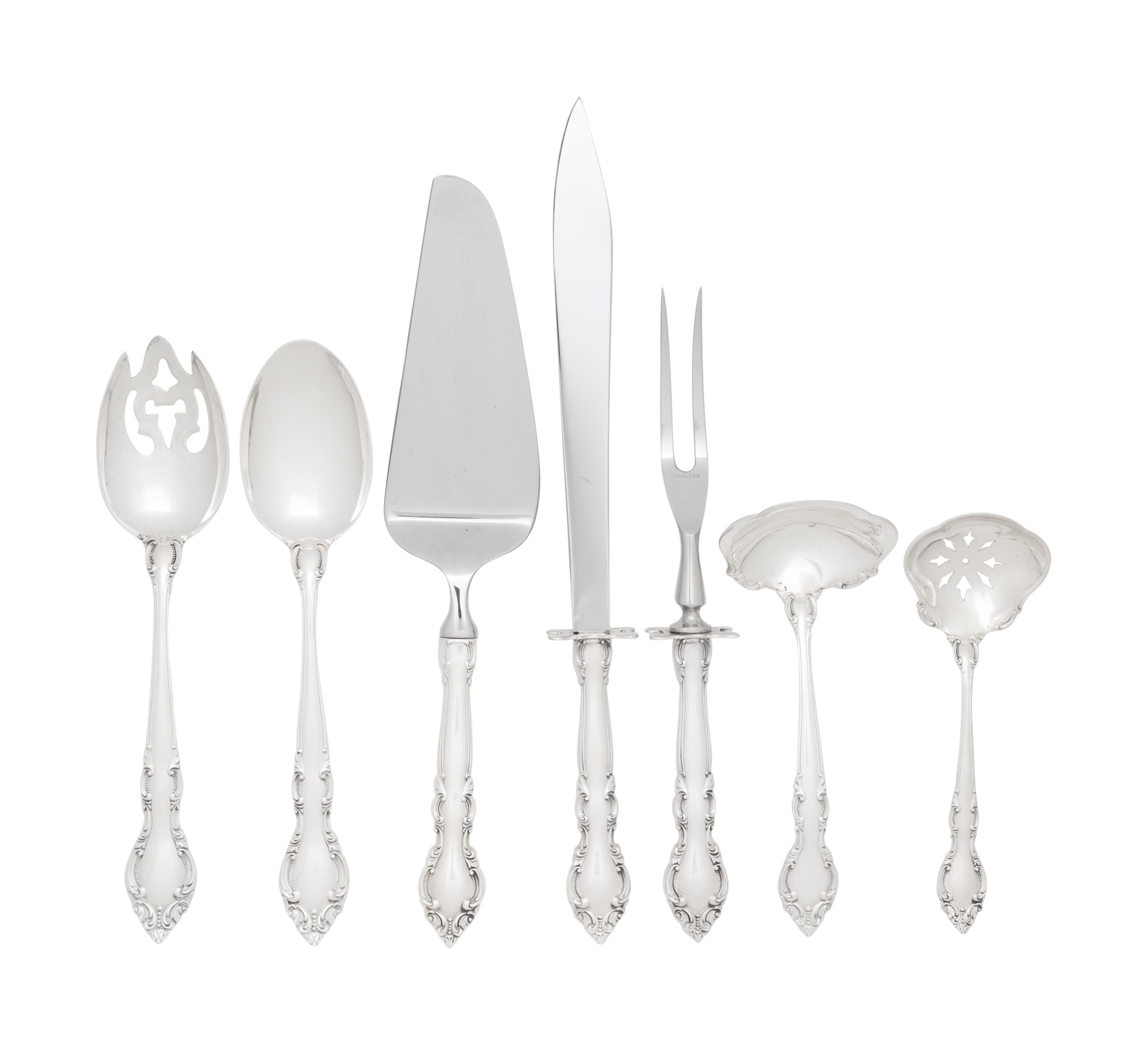 An American Silver Flatware Service
