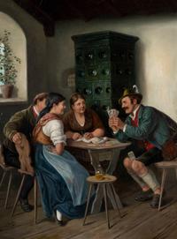 Ludwig Kohrl (German, 1858-1927) — Card Trick