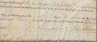 JACKSON, Andrew (1767-1845). Document signed ("Andrew Jackson"), as President. Washington, DC, 1 November 1830.