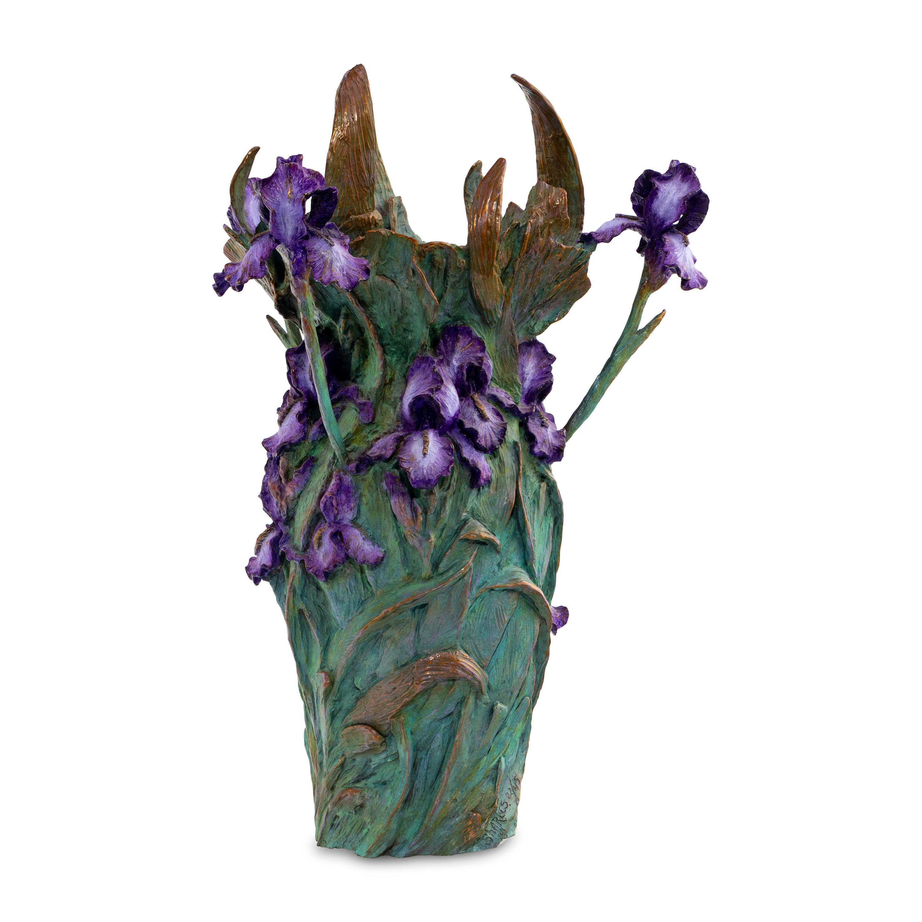 William Sharles (American, 1940-2023) — Iris Bouquet Vase