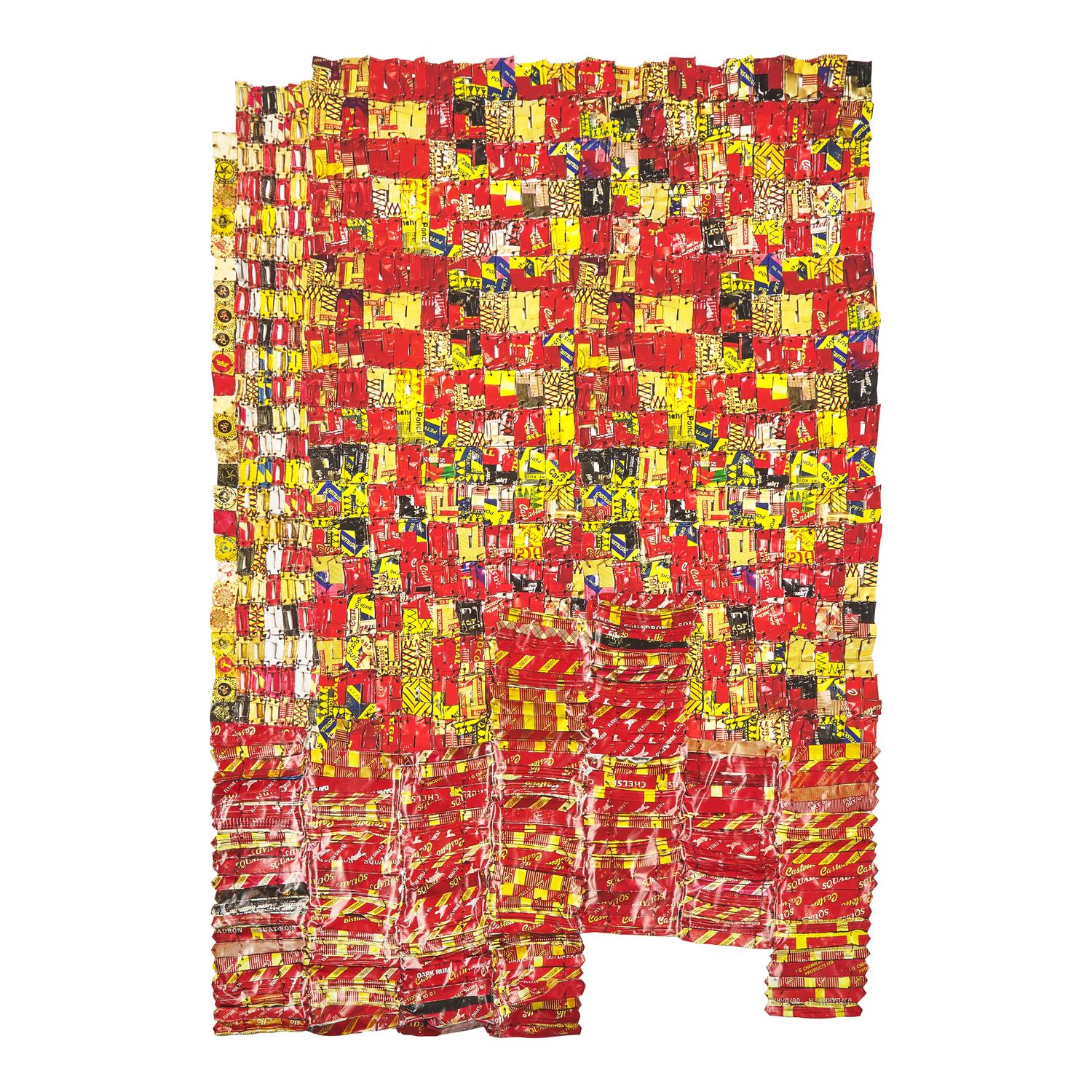 El Anatsui (Ghanaian, b. 1944) — Striped Flags , 2023