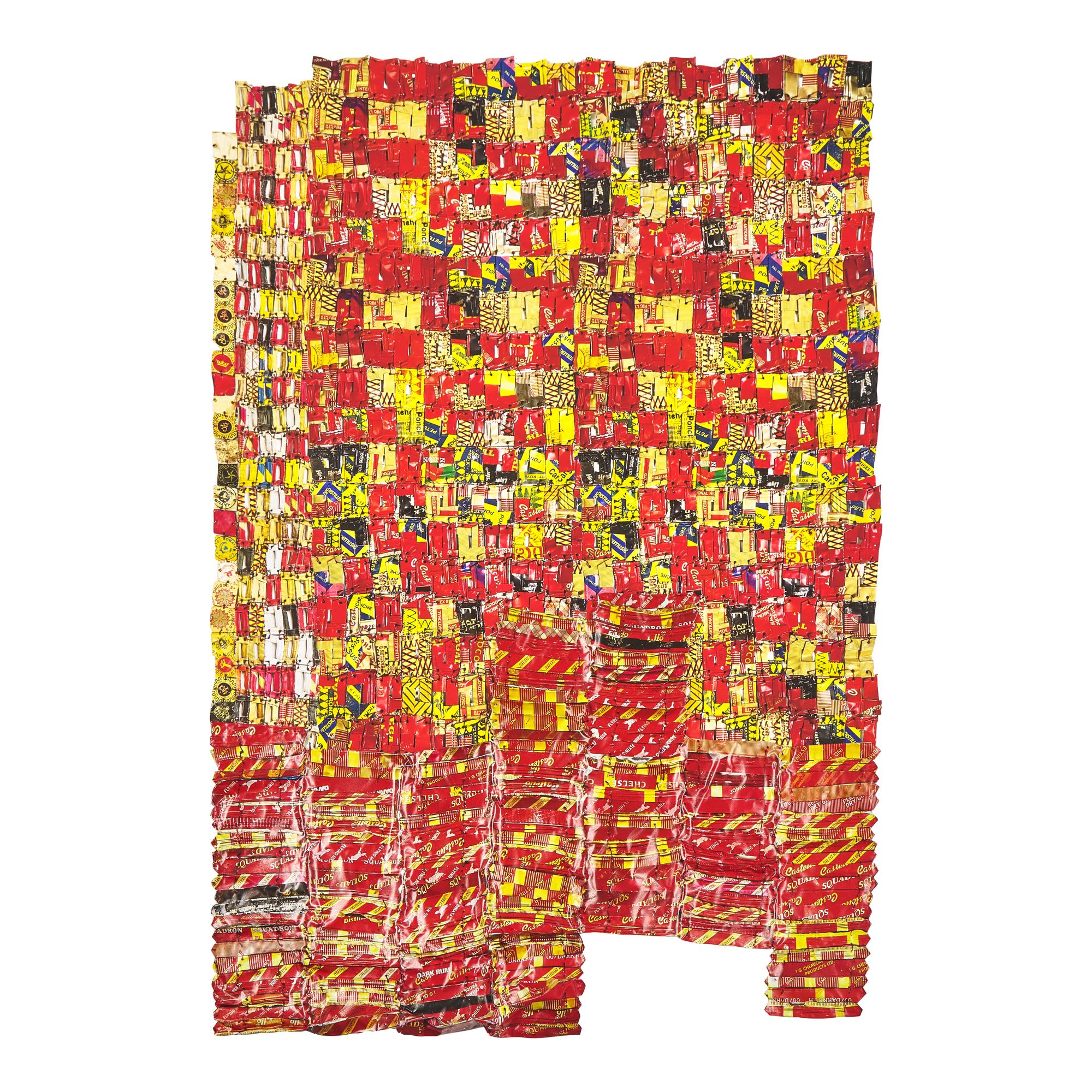 El Anatsui (Ghanaian, b. 1944) — Striped Flags , 2023