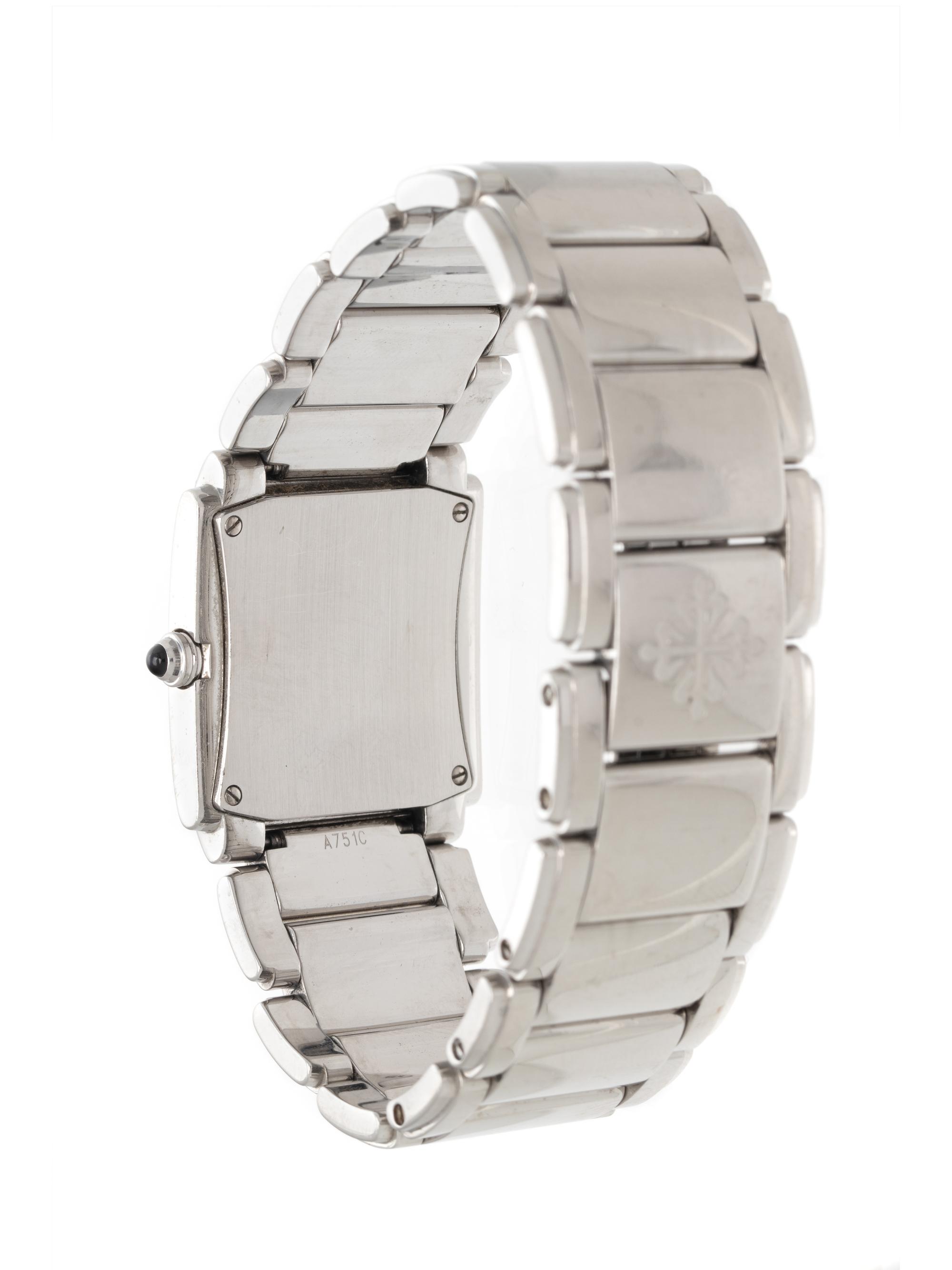 PATEK PHILIPPE, REF. 4910/10A-011 STAINLESS STEEL AND DIAMOND 'TWENTY-4' WATCH