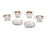 An Assorted Group of Six Sterling Silver Tablewares