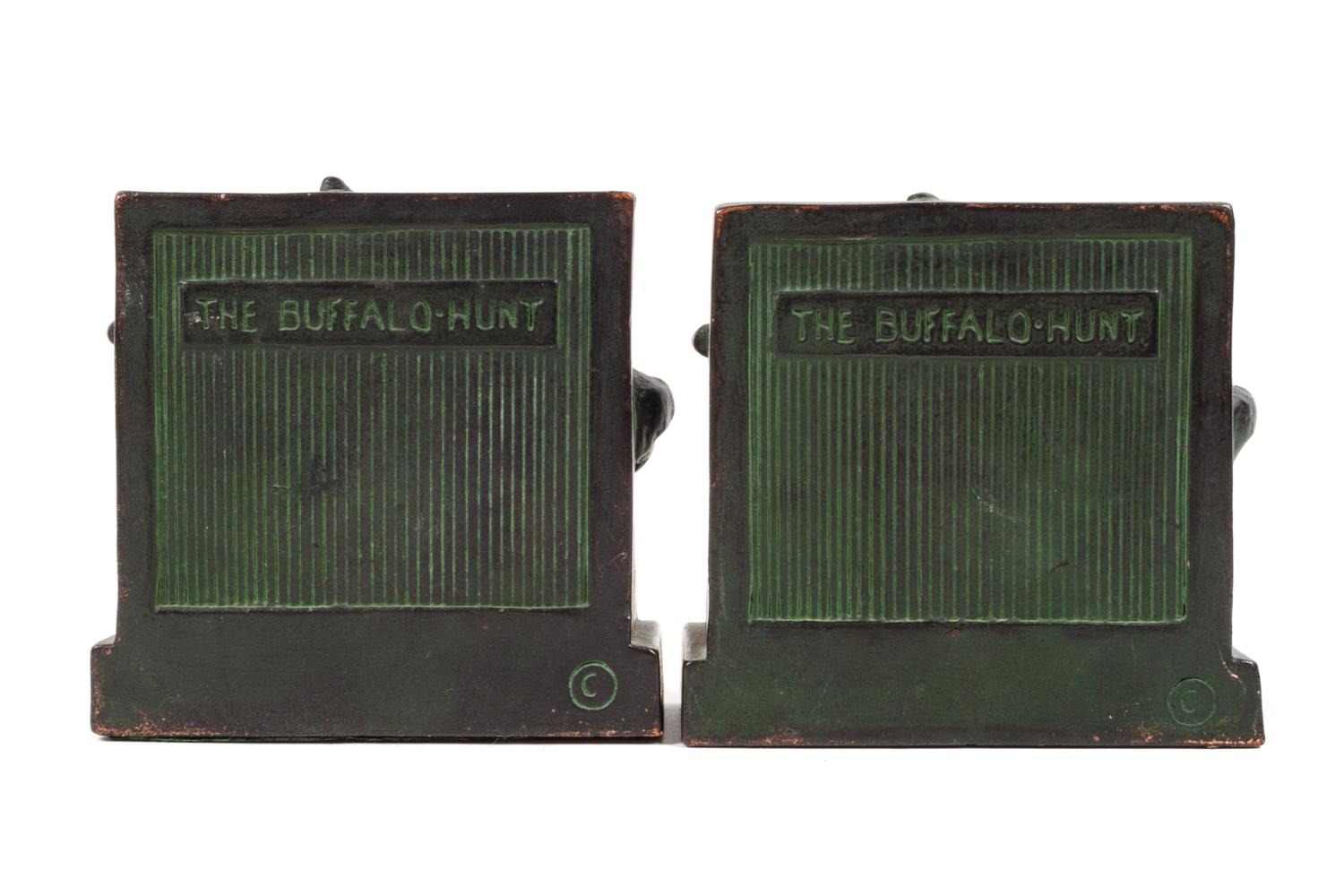 Four Sets of Bronze Western Themed Bookends