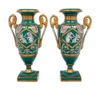 A Pair of Paris Porcelain Urns