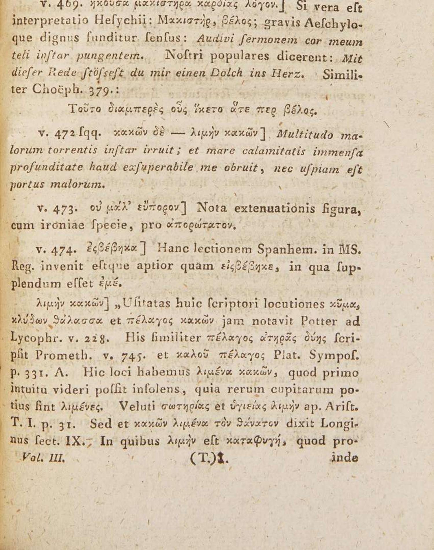 [Presidential] [Jefferson, Thomas] The Works of Aeschylus