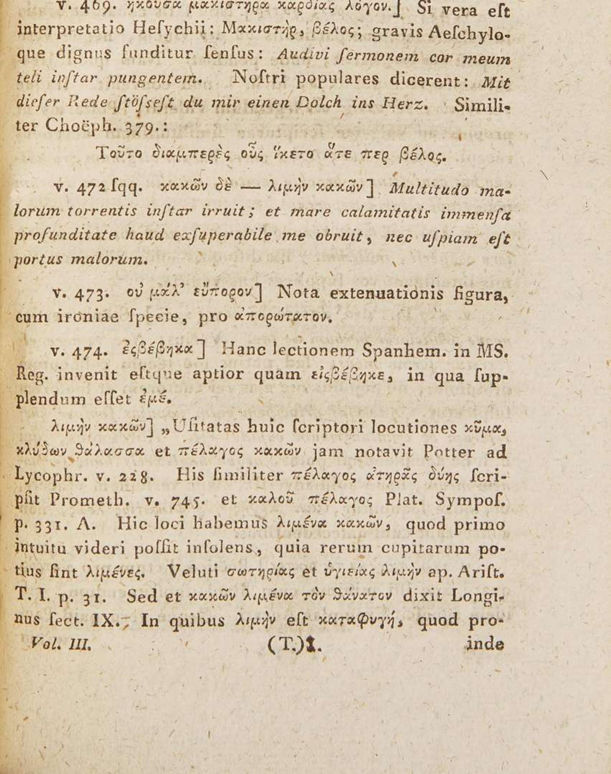 [Presidential] [Jefferson, Thomas] The Works of Aeschylus