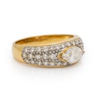 Diamond and Yellow Gold Ring