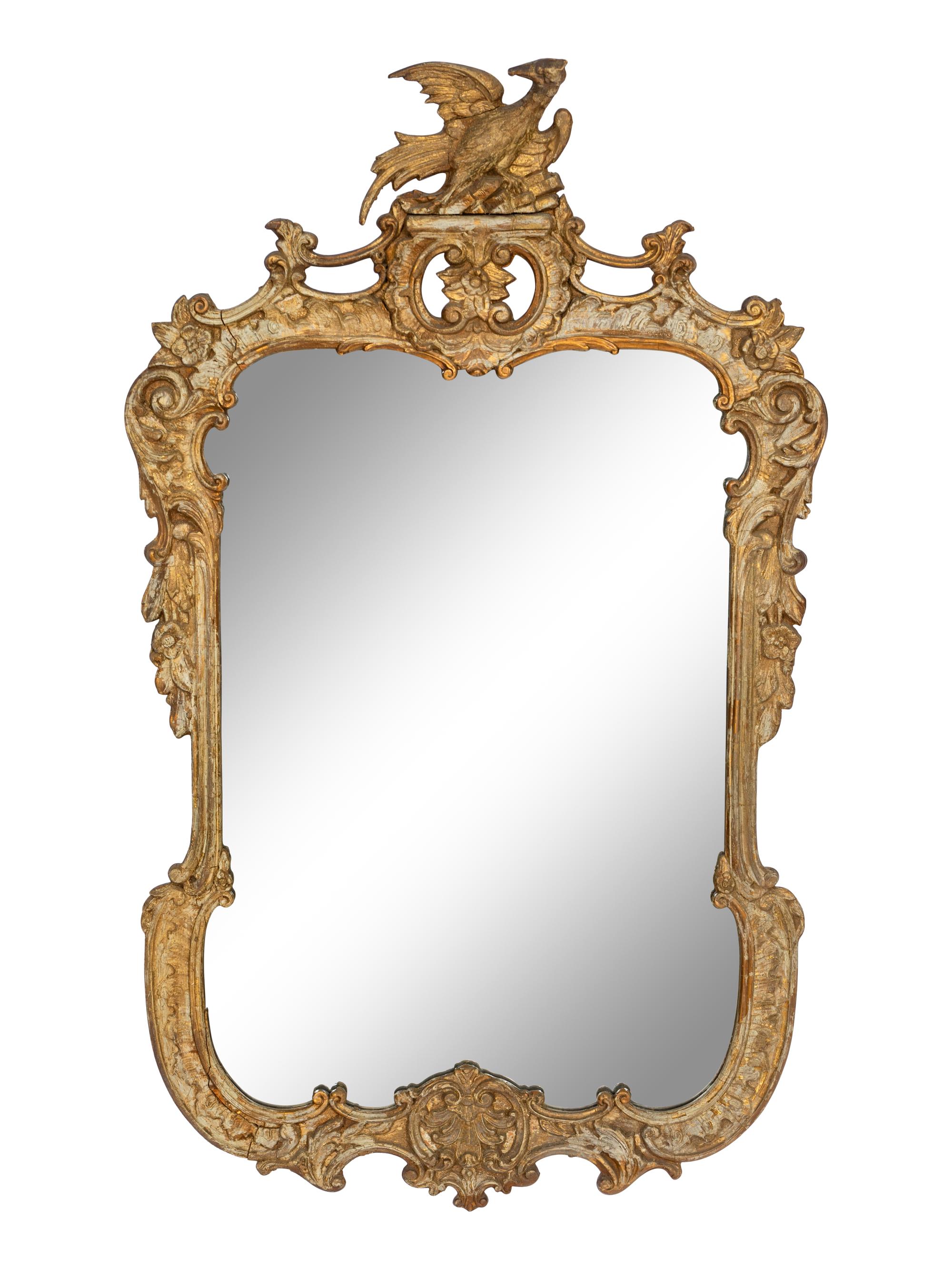A George II Style Giltwood Mirror
