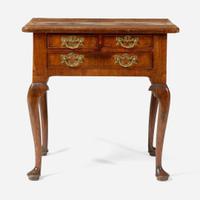 A Queen Anne inlaid and veneered walnut dressing table circa 1730