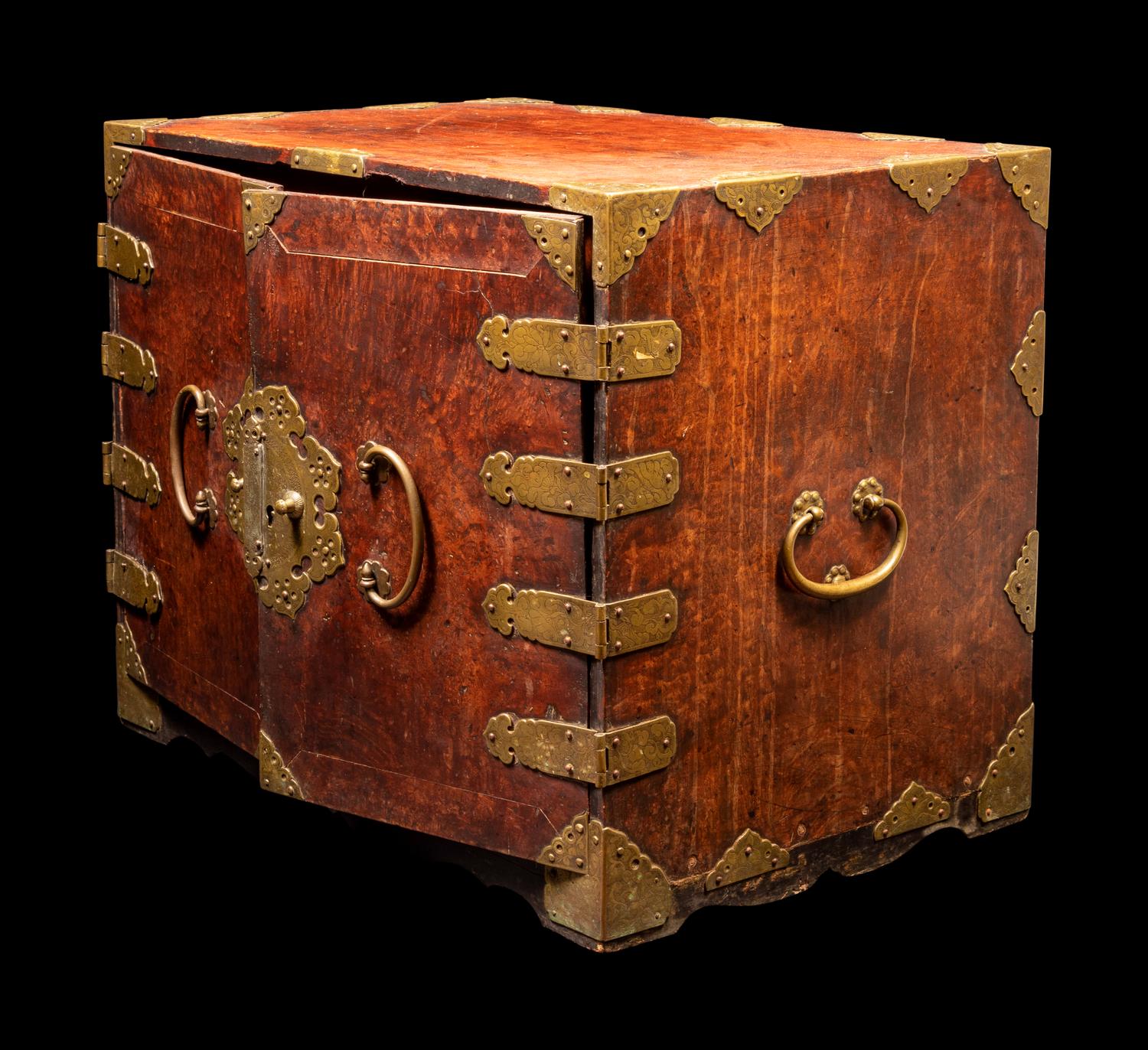 A Burlwood and Hardwood Chest