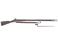[CIVIL WAR]. US Model 1842 musket by Harpers Ferry with bayonet.