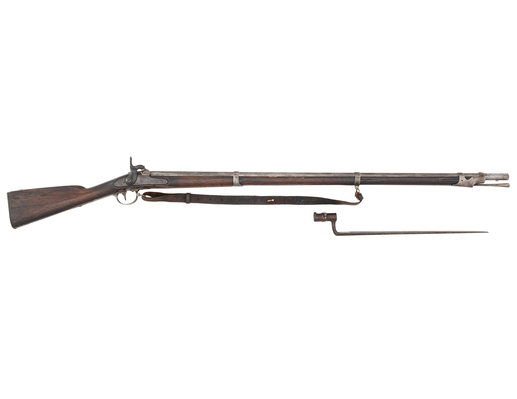 [CIVIL WAR]. US Model 1842 musket by Harpers Ferry with bayonet.