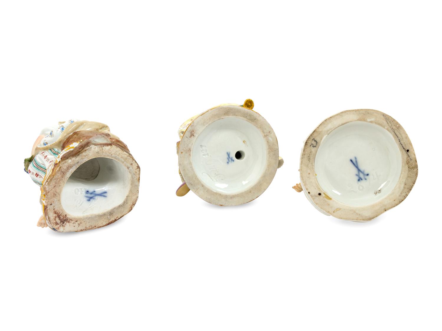 A Meissen Porcelain Group of Girls