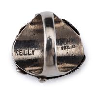 Navajo and Zuni Silver Rings, with Inlay