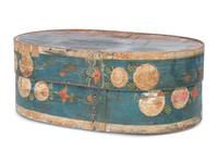 A North European Polychrome Decorated Storage Box