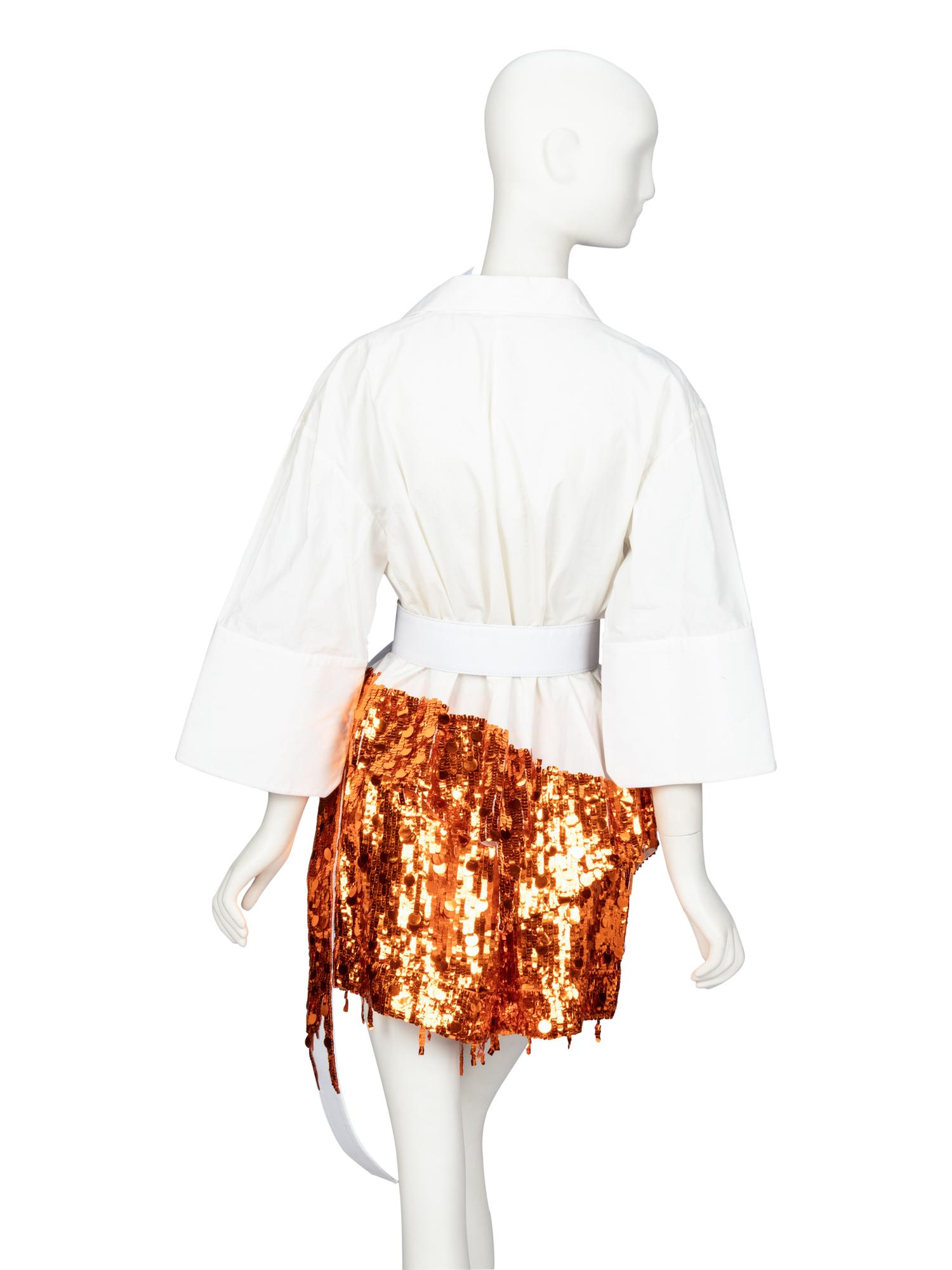 Monse, Blouse & Sequined Shorts Ensemble, 2017