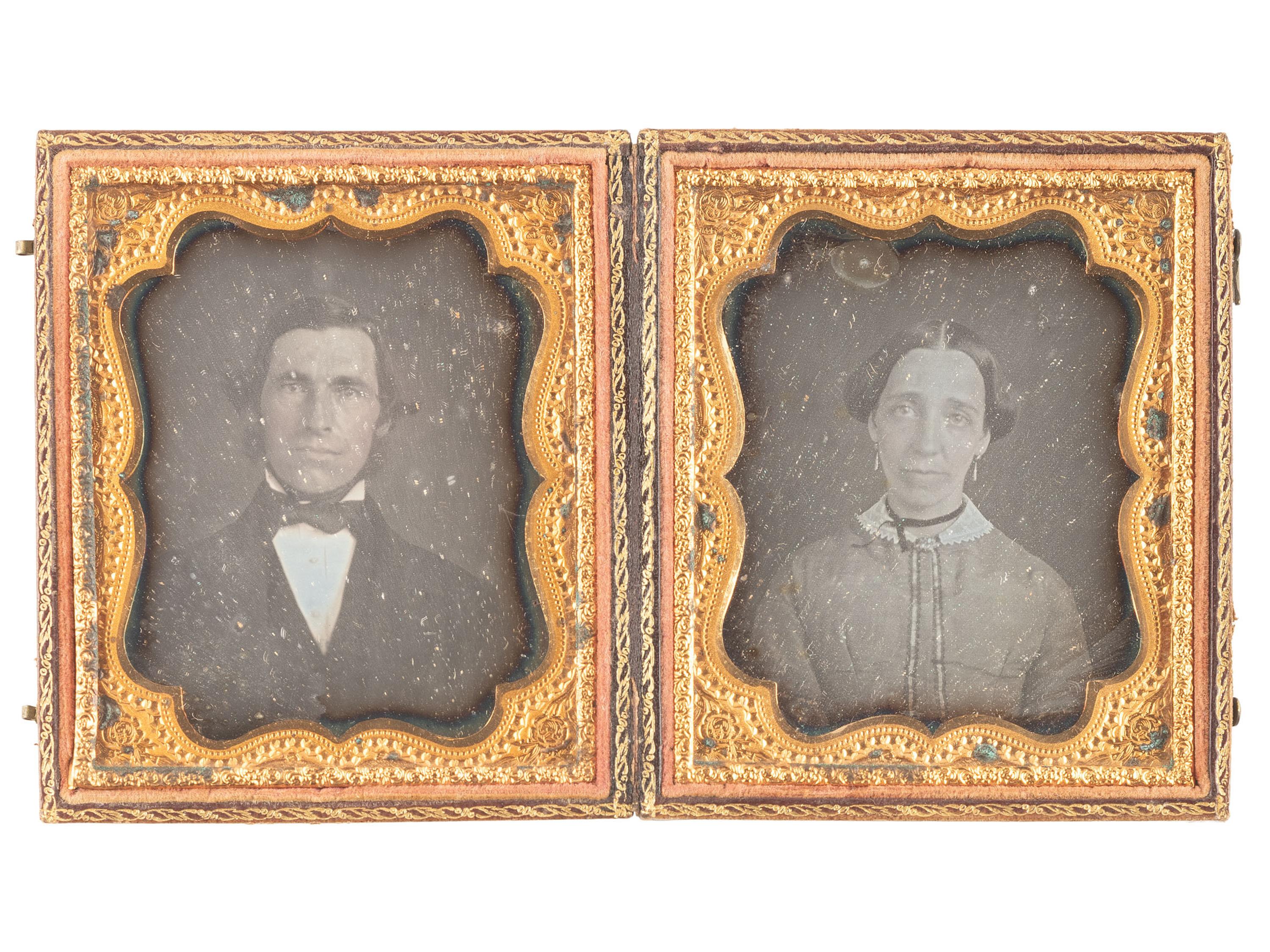 [EARLY PHOTOGRAPHY]. 19 pairs of sixth plate daguerreotype portraits of couples, 38 images in total.