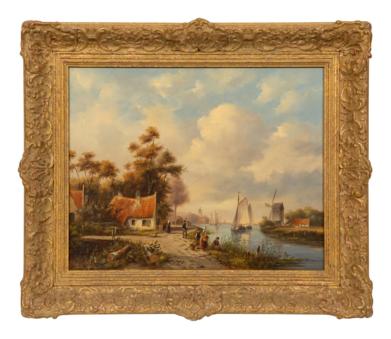 Summer River Landscape