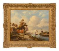 Summer River Landscape