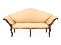 An Italian Rococo Style Walnut Settee — 19TH CENTURY