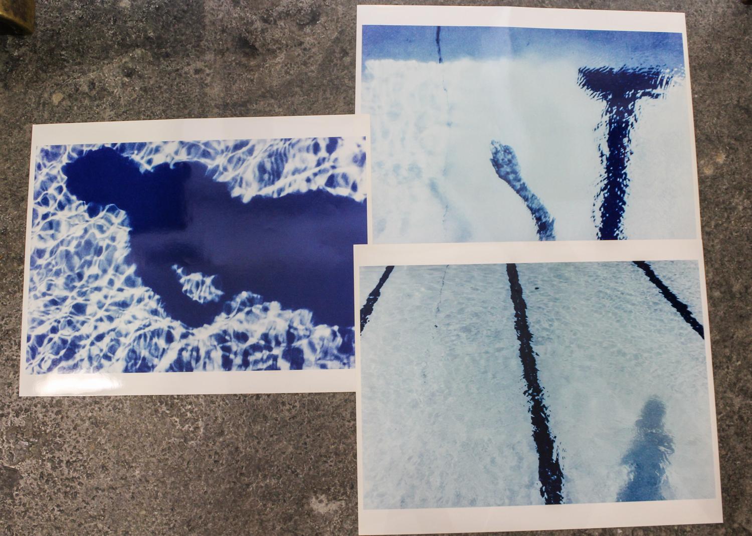 Lisa Griffin, (20th Century), Blue Dream #4, Blue Dream #9, and Blue Dream #10 (three works) from the Inside the Belly of the Whale ser