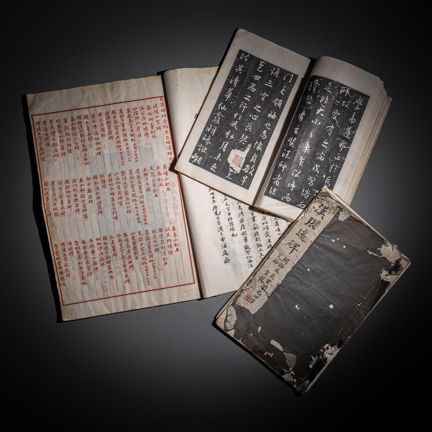 [CHINESE RUBBINGS] three works about Chinese Rubbings, comprising: