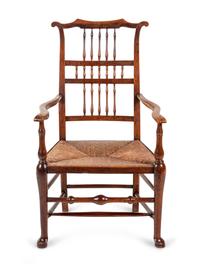 A Georgian Style Oak Lancashire Chair