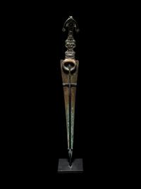A Luristan Bronze Dagger with an Elaborate Hilt