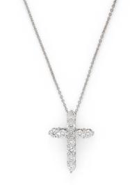 GRAFF, WHITE GOLD AND DIAMOND CROSS NECKLACE
