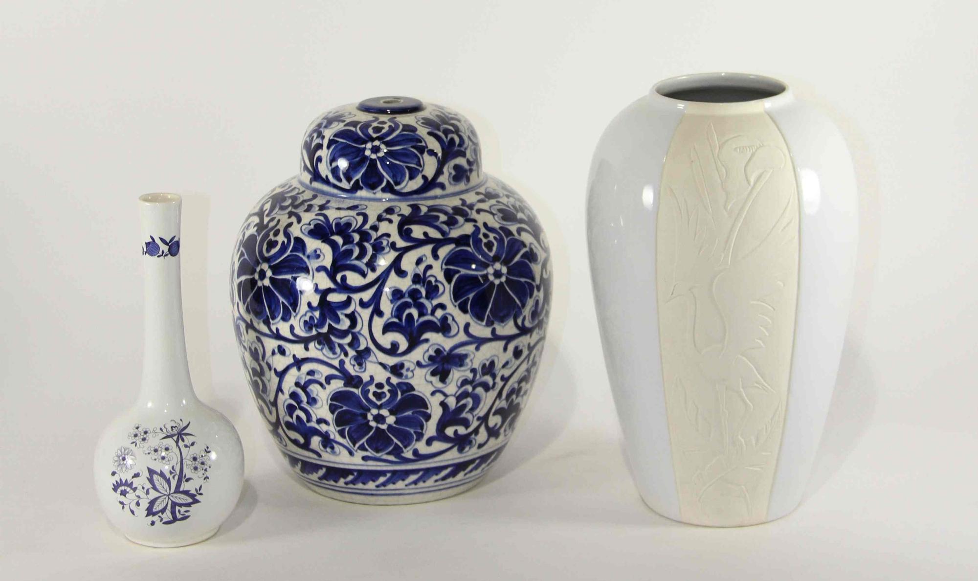 A Collection of Haeger Pottery Articles Height of tallest 13 inches.