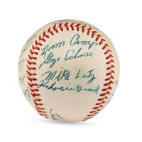 A 1955 Tulsa Oilers Team Signed Autograph Baseball