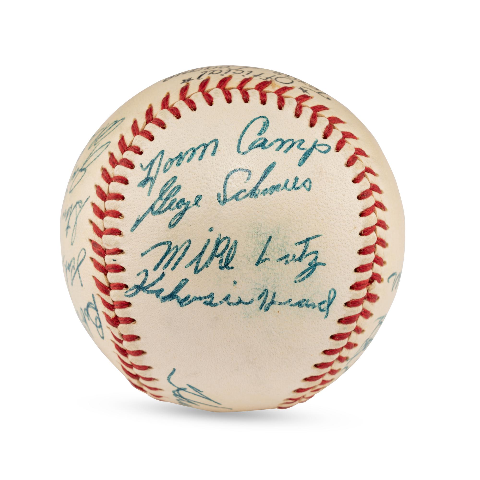A 1955 Tulsa Oilers Team Signed Autograph Baseball