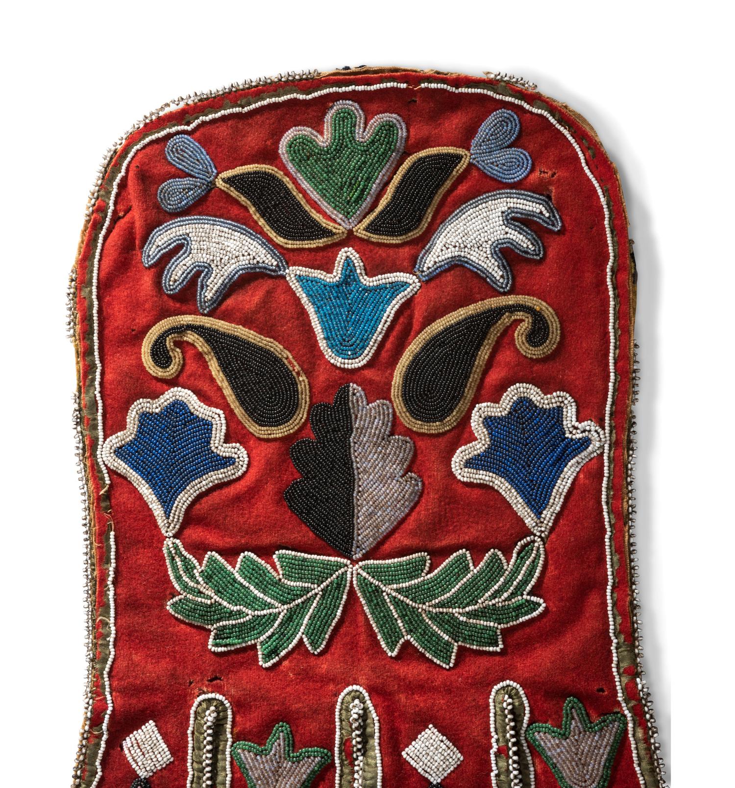 Athabaskan Beaded Wool Fire Bag