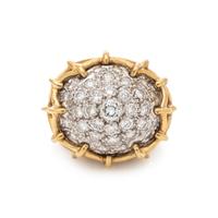 BICOLOR GOLD AND DIAMOND RING