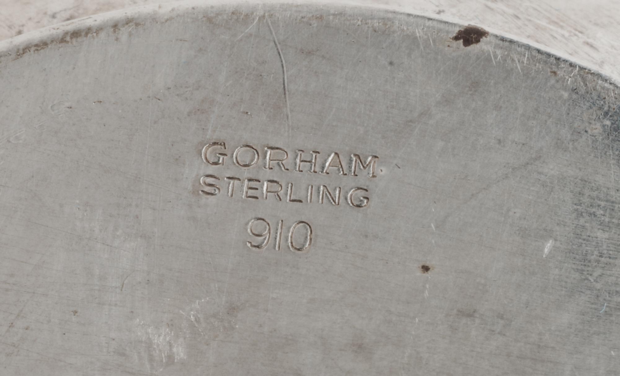 A Group of Eight American Silver Holloware Articles, Gorham Mfg. Co., Providence, RI and Other Makers, comprising a pair of Revere bowl