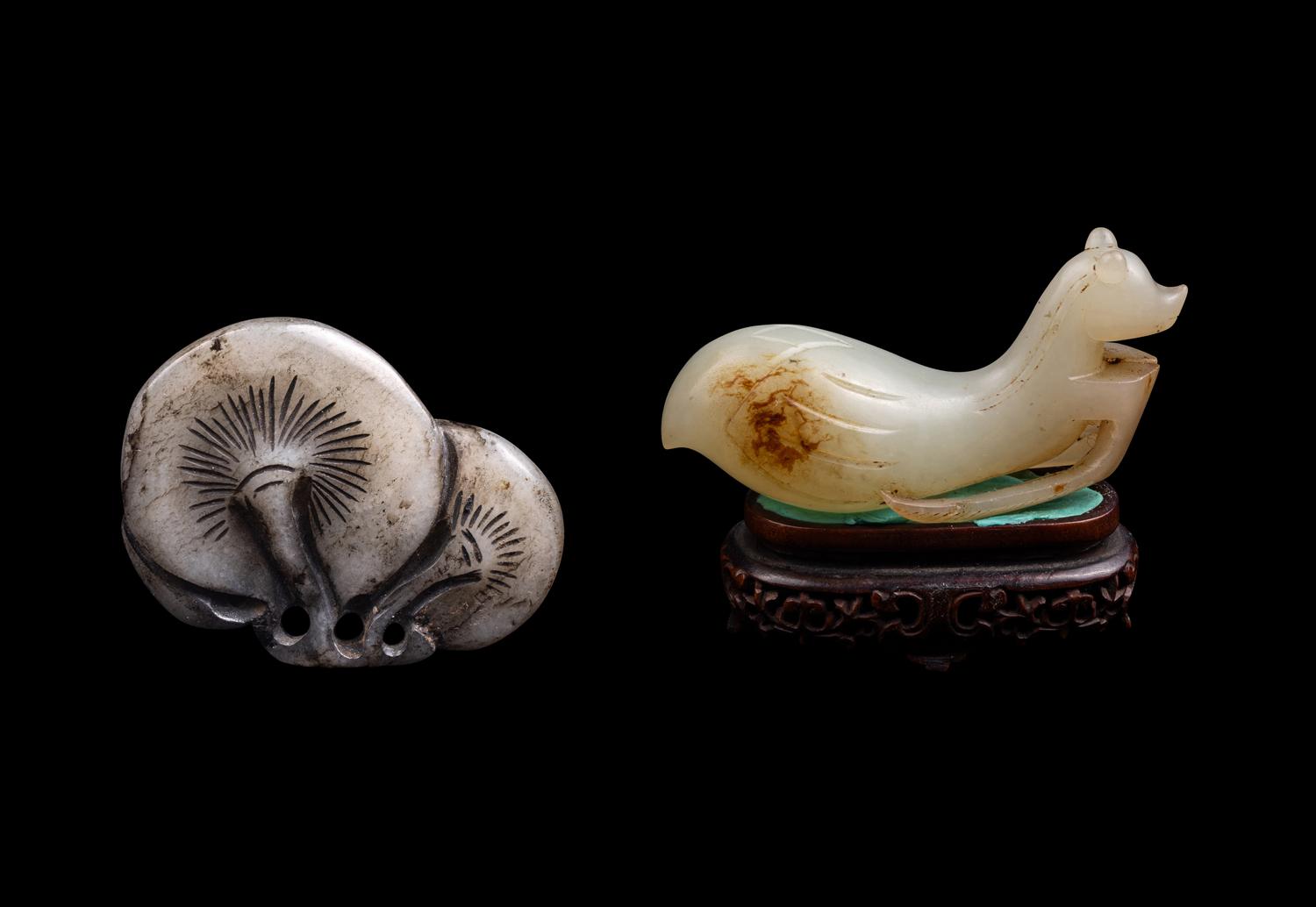 Two Chinese Jade Carvings