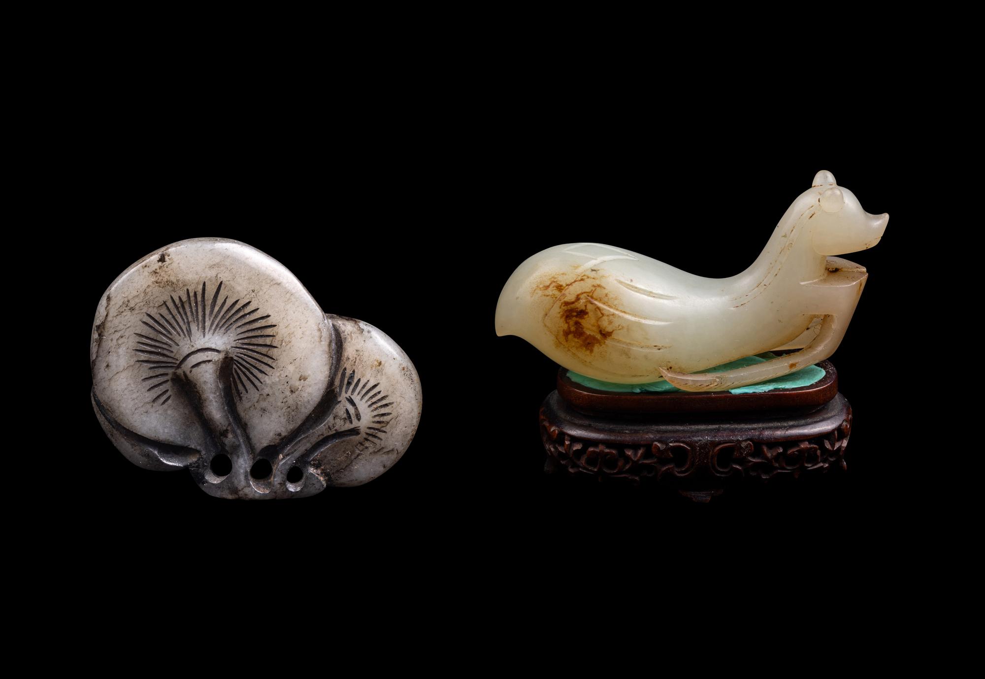 Two Chinese Jade Carvings