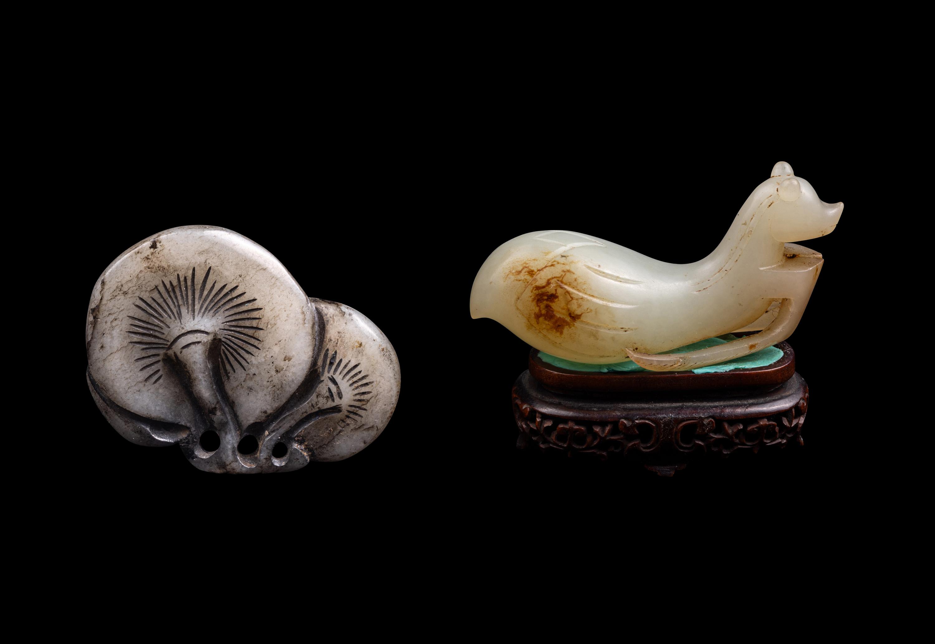 Two Chinese Jade Carvings