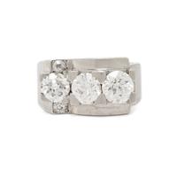 PLATINUM AND DIAMOND RING
