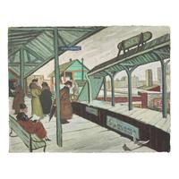 John Winters (American, 1904-1983) — Train Platform (Chicago El) , 1935